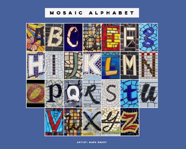 Mosaic Lettering A to Z with Mark Brody